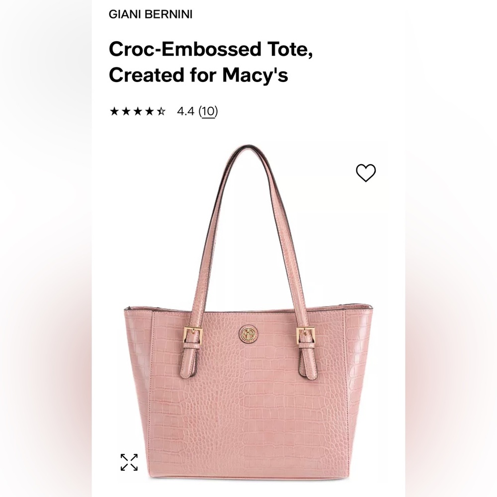 Giani Bernini Croc Embossed Tote - Picture 10 of 11